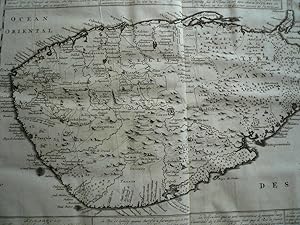 Nouvelle carte de Ile de Ceylon, anno 1719, copperengraving, Chatelain Henri, size of the sheet: ...