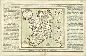 Seller image for L'Irlande divise Par Provinces Civiles et Ecclesiastiques for sale by Sergio Trippini