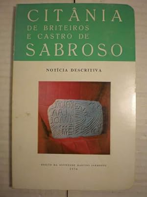 Bild des Verkufers fr Citania de Briteiros e Castro de Sabroso. Noticia descriptiva zum Verkauf von Librera Antonio Azorn