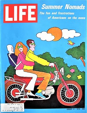 Life. August 14, 1970. Summer Nomads Cover With Art By Lionel Kalish