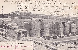 The Temple Of Abydos Egypt Old Postcard