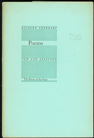 Bild des Verkufers fr Poems: New and Selected (The Poets of the Year series) zum Verkauf von Eureka Books