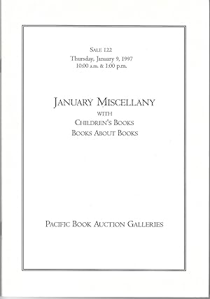 January Miscellany with Children's Books, Books About books, January 9, 1997, Sale 122