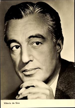 Bild des Verkufers fr Ansichtskarte / Postkarte Schauspieler Vittorio de Sica, Brot Liebe und Phantasie, Vter und Shne, Portrait zum Verkauf von akpool GmbH