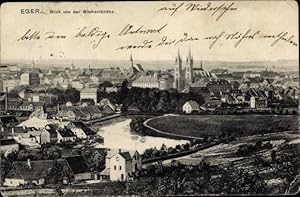 Ansichtskarte / Postkarte Eger Reg. Karlsbad, Blick von der Bismarckhöhe