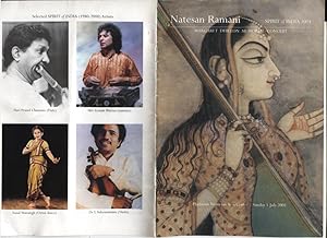 NATESAN RAMANI : SPIRIT OF INDIA 2001. MARGARET DHILLON MEMORIAL CONCERT Playhouse Victorian Arts...