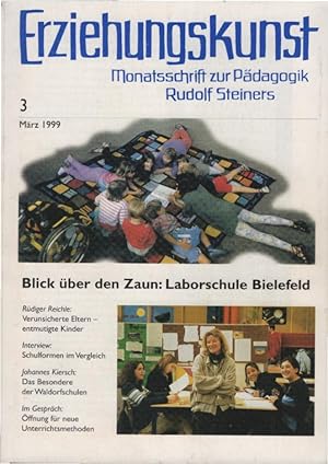 Bild des Verkufers fr Erziehungskunst : Monatsschrift zur Pdagogik Rudolf Steiners; 63. Jahrgang, Heft 3, Mrz 1999 : Blick ber den Zaun: Laborschule Bielefeld / Hrsg.: Bund der Freien Waldorfschulen e.V., Stuttgart. zum Verkauf von Schrmann und Kiewning GbR