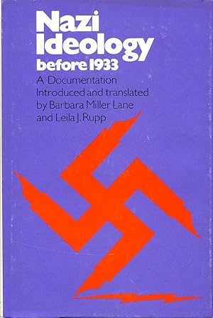 Imagen del vendedor de Nazi Ideology before 1933: A Documentation a la venta por Godley Books