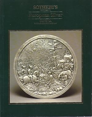 Seller image for Sotheby's Geneva European Silver 10th November 1987 for sale by Charles Lewis Best Booksellers