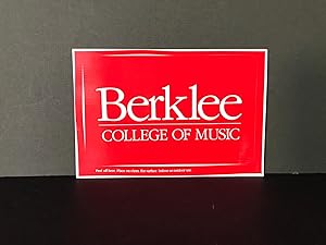 Immagine del venditore per Sticker - Berklee College of Music (BUMPER STICKER) venduto da Bookwood