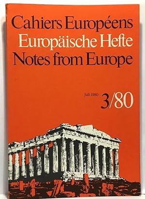 Cahiers européens - Europäische Hefte - Notes from Europe juli 1980 3/80