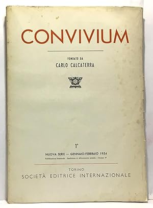 Image du vendeur pour Convivium - anno 1 n1 gennaio-Febbraio 1954 mis en vente par crealivres