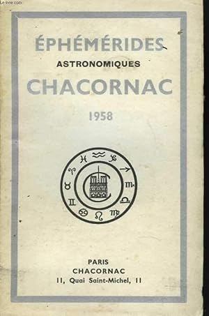 Almanach Chacornac, éphémérides astronomiques