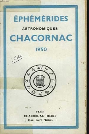 Almanach Chacornac, éphémérides astronomiques