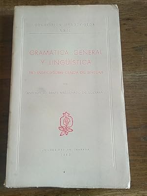 Image du vendeur pour GRAMTICA GENERAL Y LINGSTICA. Tres ensayos sobre ciencia del lenguaje mis en vente par Librera Pramo