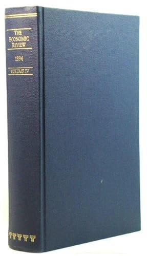Bild des Verkufers fr The Economic Review: Volume IV, 1894 zum Verkauf von PsychoBabel & Skoob Books
