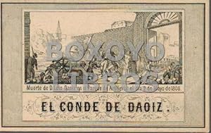 Tarjeta de visita de "El Conde de Daoiz".