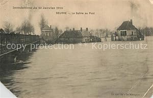 Postkarte Carte Postale 13555220 Seurre La Saône au Pont Inondations Hochwasser Katastrophe Seurre