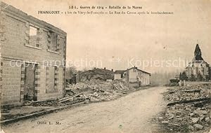 Postkarte Carte Postale 13555801 Frignicourt Guerre 1914 Bataille de la Marne 3 km de Vitry le Fr...