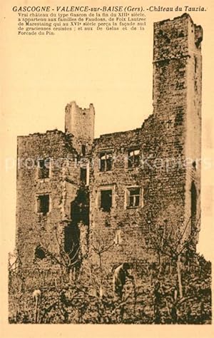 Bild des Verkufers fr Postkarte Carte Postale 13555148 Valence-sur-Baise Ruines du Chteau du Tauzia Valence-sur-Baise zum Verkauf von Versandhandel Boeger