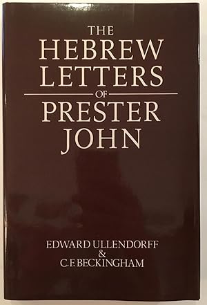 Bild des Verkufers fr The Hebrew Letters of Prester John zum Verkauf von Joseph Burridge Books