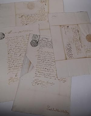 Vier Vorphila-Briefe der kurfürstlichen Regierung in Burghausen an Maria Theresia Gräfin von Tauf...