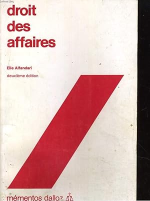 Seller image for DROIT DES AFFAIRES for sale by Le-Livre