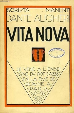 Seller image for VITA NOVA, LA VIE NOUVELLE for sale by Le-Livre