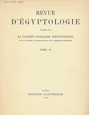 Miettes. (Revue d'Égyptologie).