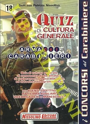 Quiz di cultura generale. Arma dei Carabinieri.