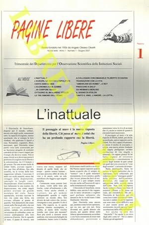 Pagine libere. Trimestrale del Dipartimento per l'Osservazione Scientifica delle Istituzioni Soci...