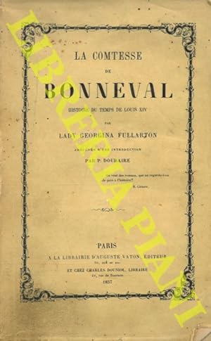 La comtesse de Bonneval. Histoire du temps de Louis XIV.