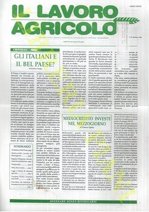 Il lavoro agricolo.