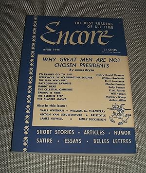 Seller image for Encore April 1946 for sale by biblioboy