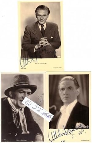 Bild des Verkufers fr ATTILA HRBIGER (1896-1987) sterreichischer Schauspieler aus der berhmten Hrbiger-Schauspielerdynastie, verheiratet mit Paula Wessely zum Verkauf von Herbst-Auktionen