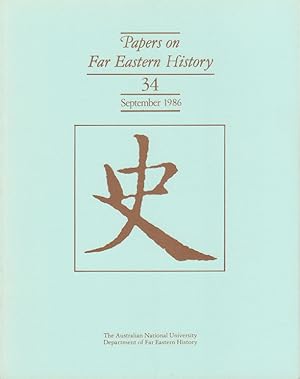 Papers on Far Eastern History. Issue no.34 (September 1986).