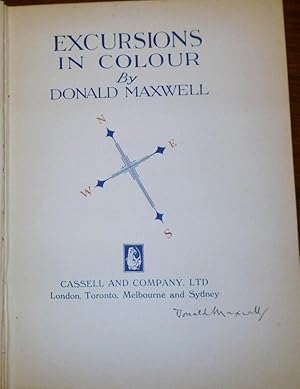 Excursions in Colour. 1927. First Edition. SIGNED By Maxell.