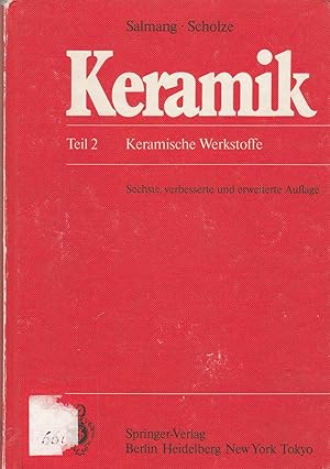 Imagen del vendedor de Keramik: Teil 2: Keramische Werkstoffe a la venta por Andreas Schller