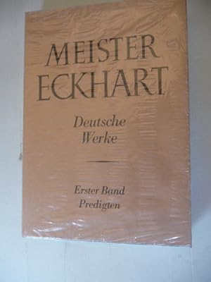 Die deutschen Werke. Erster Band Predigten (komplett). (= Die deutschen und lateinischen Werke, (...