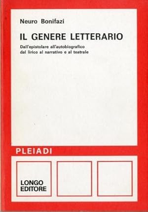 Bild des Verkufers fr Il genere letterario. zum Verkauf von LIBET - Libreria del Riacquisto