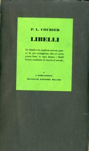 Image du vendeur pour Libelli. mis en vente par LIBET - Libreria del Riacquisto