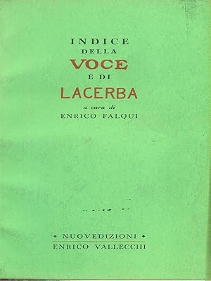 Indice della Voce e di Lacerba