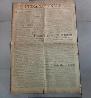 L'IDEA NAZIONALE, numero 281 del 25 novembre 1924., Roma, Tipografia del giornale, 1924