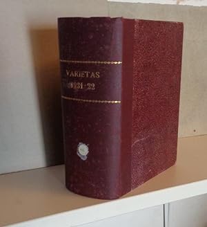 VARIETAS, rivista mensile illustrata - annate complete 1921 e 1922 Rilegate in unico volume mz. t...