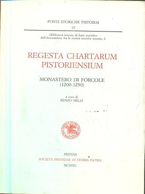 Imagen del vendedor de Regesta chartarum pistoriensium. Monastero di Forcole a la venta por Librodifaccia