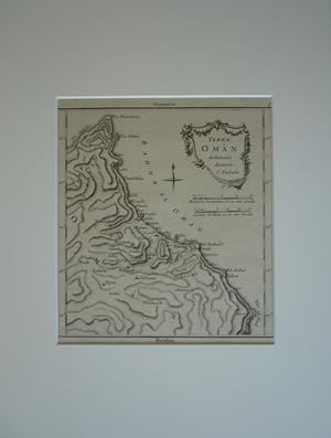 Oman - Terrae Oman delineatio. Kupferstich-Karte aus Niebuhr, Carsten: Reisebeschreibung nach Ara...
