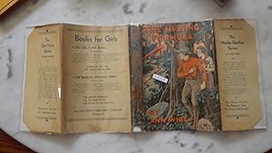 Seller image for THE MISSING FORMULA IN COLOR DUSTJACKET by J. Francis Rigney, of Girl wearing Red Handkerchief & Boots in Forest by Lake, & RANGER IN RED SHIRT & Hat watching man carrying Canoe for sale by Bluff Park Rare Books