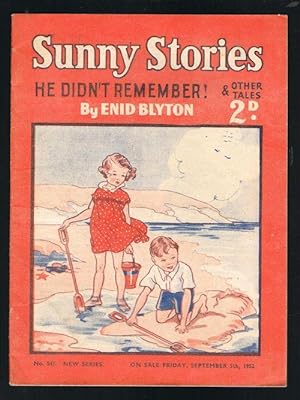 Sunny Stories: He Didn't Remember & Other Tales (No. 541: New Series: September 5th, 1952)