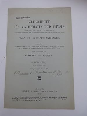 Seller image for Die Perspektive der Brder van Eyck. (= Sonderdruck aus Zeitschrift fr Mathematik und Physik, 52,4) for sale by Antiquariat Bookfarm