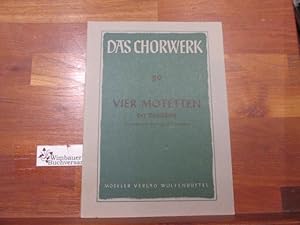 Immagine del venditore per Das Chorwerk, Nr. 89: Vier Motetten der Bachschule hg. v. Georg Feder venduto da Antiquariat im Kaiserviertel | Wimbauer Buchversand
